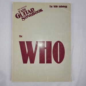 The Who Anthology Hal Leonard Easy Guitar Lyrics Music Song Book